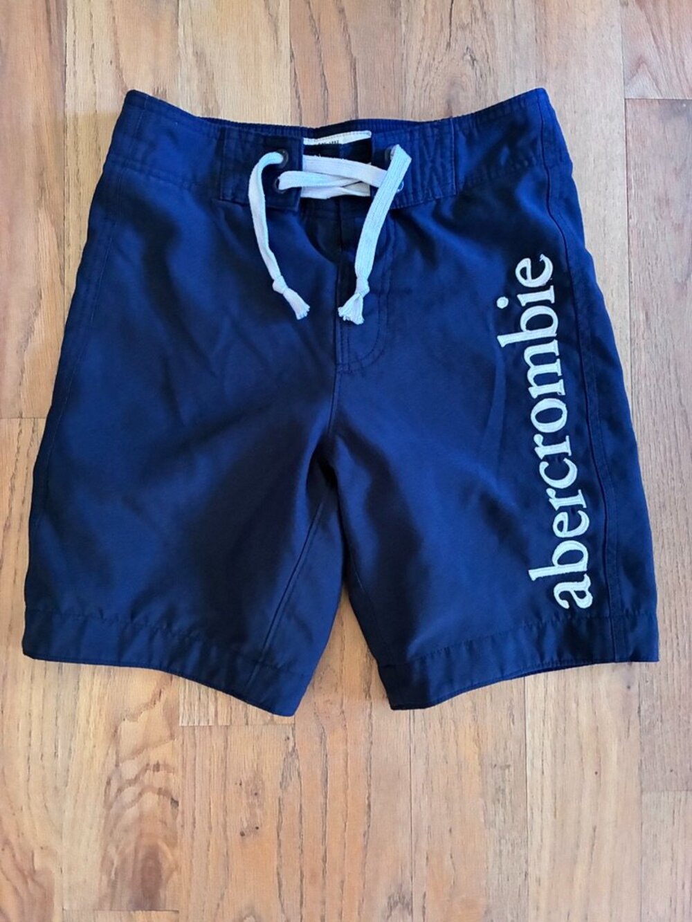Abercrombie Kids Boys Navy Logo Swim Trunks Size Small